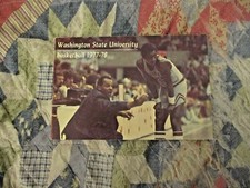 1977-78 WASHINGTON STATE BASKETBALL MEDIA GUIDE Yearbook JAMES DONALDSON 1978