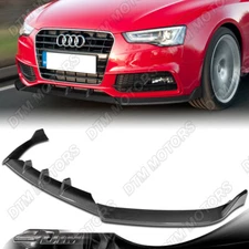 For 13-16 Audi A5 / S5 S-Line Carbon Painted Front Bumper Lip Body Kit Spoiler