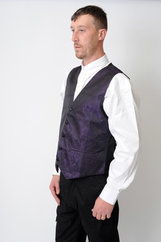 Pattern Swirl Men's Formal Wedding Waiters Waist Coat waistcoat Jamawar 15 color - Picture 34 of 94