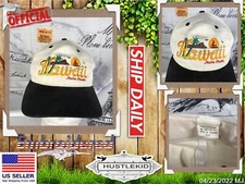 Vintage Hawaii Aloha State Snapback Trucker Cap Embroidered Cap Hat Flat Brim🔥