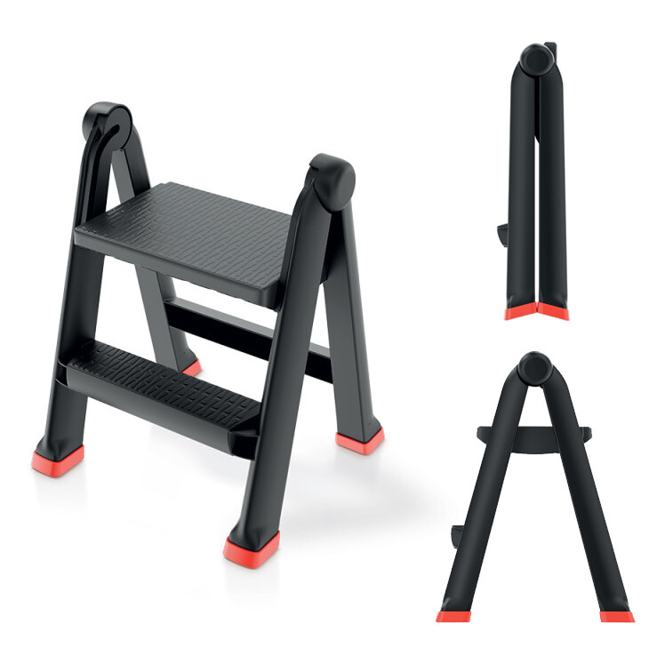 Step Ladder Folding Plastic Non Slip Tread Safety Stool Heavy Duty  Ladders DIY