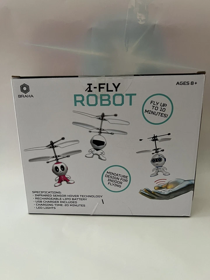 Very Cute I-fly robot BRAHA, Miniature Design For Indoor Flaying. New In Box - Image 3 of 4