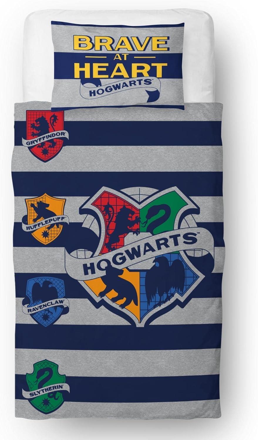 Harry Potter Brave Single Rotary Duvet Cover Reversible 2in1 Bedding Set