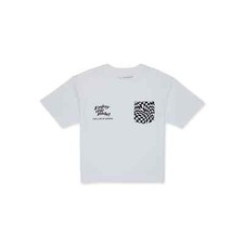 Wonder Nation Oversized Graphic Pocket T-Shirt Boys 10-12 White Cotton Pullover