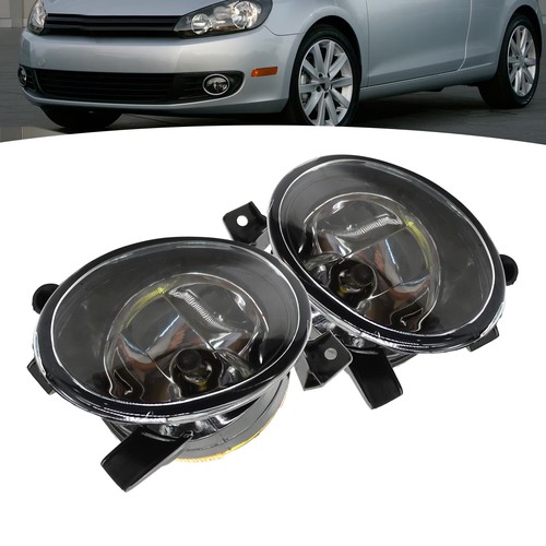 For 2011-14 Jetta 2010-14 Volkswagen VW Golf Fog Lights Front Bumper Lamps Pair - Picture 3 of 10