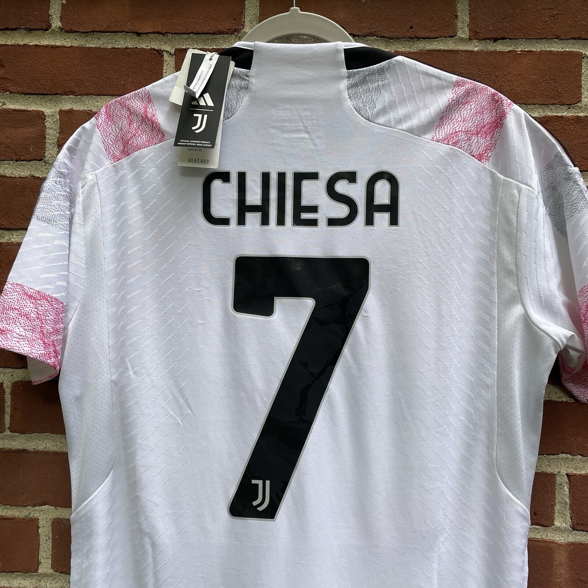 Juventus CHIESA 22番 2021/22 Juventus Home Jersey #22 Chiesa XL Adidas Soccer