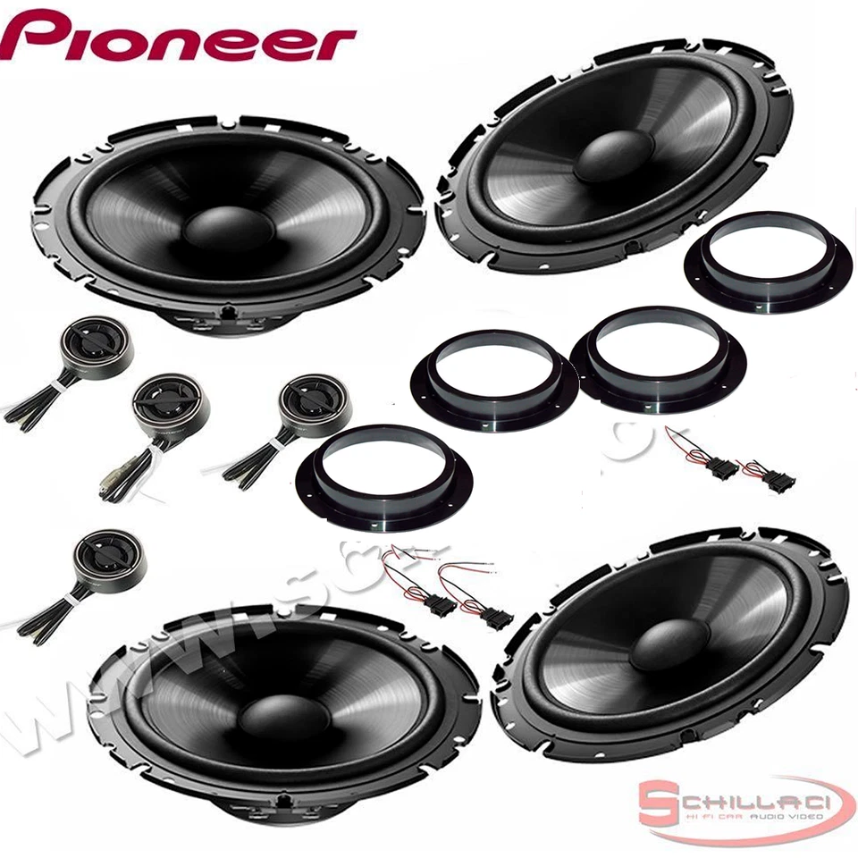 kit 8 Haut-parleurs enceintes avant et arrièere PIONEER Volkswagen VW Touareg
