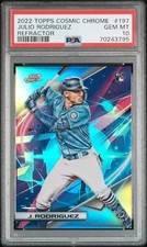 2022 Topps Chrome Cosmic Julio Rodriguez RC Refractor #197 PSA 10 GEM MT Mariner
