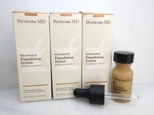 PERRICONE MD FOUNDATION SERUM BEIGE (LIGHT-MEDIUM/NEUTRAL 0.3OZ 3PC EXP:07/2025