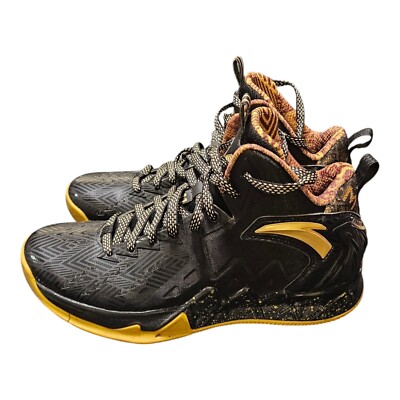 ANTA Klay Thompson Black/Gold 51640570-10 Mens Size 9