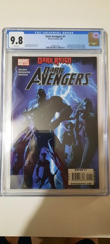 Dark Avengers #1 1st Print 2009 - CGC 9.8 - WHITE Pages Single Owner 3886557005