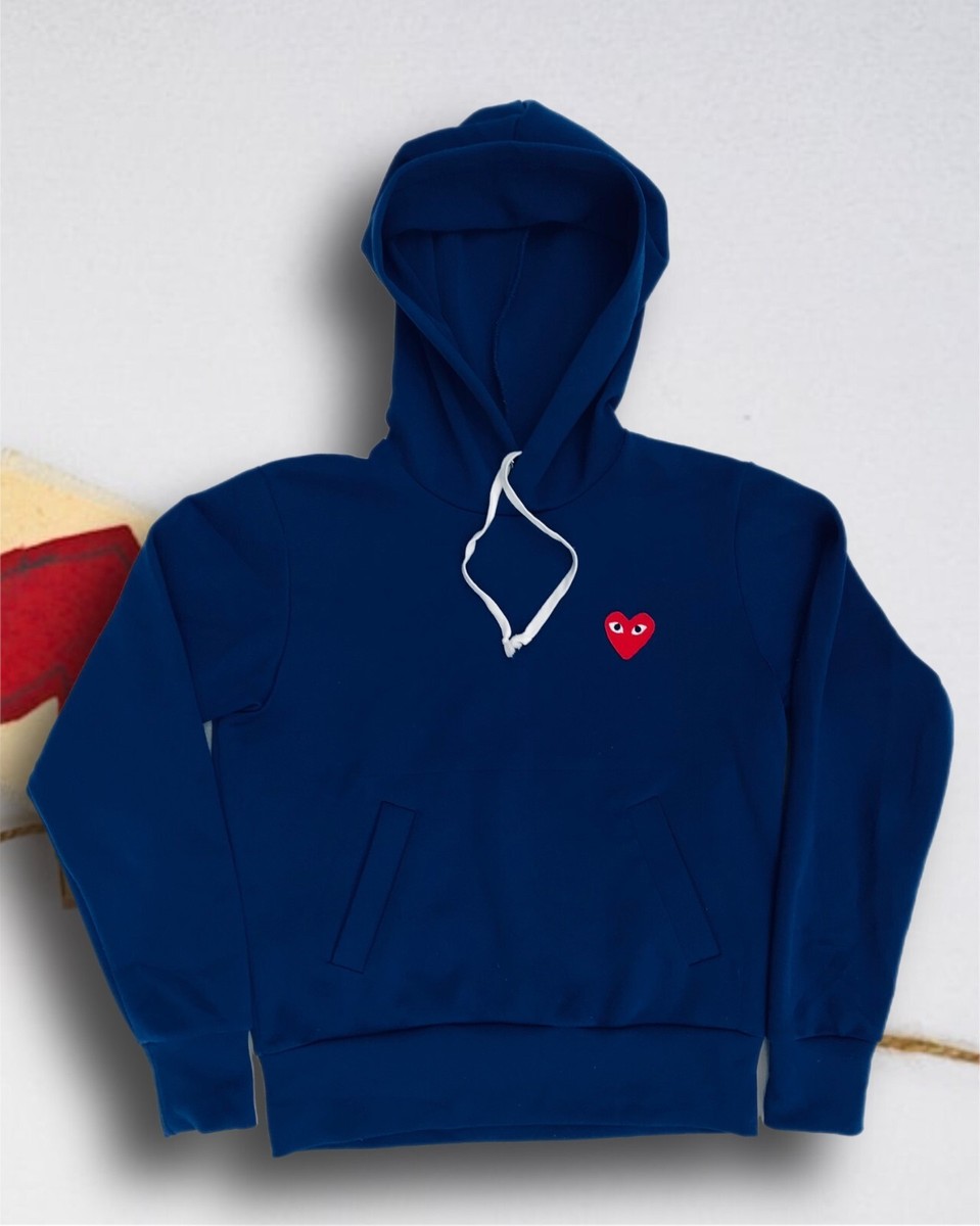 ジャケット COMME DES GARCONS Women Outer NL T001 W231 BLUE Comme Des Garcons Play Hoodie AZ-T173 Size Small Blue