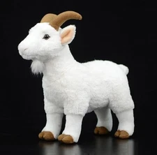 White Goat 12 Inch Stuffed Animal Plush Toys Toddler Doll Kids Gifts