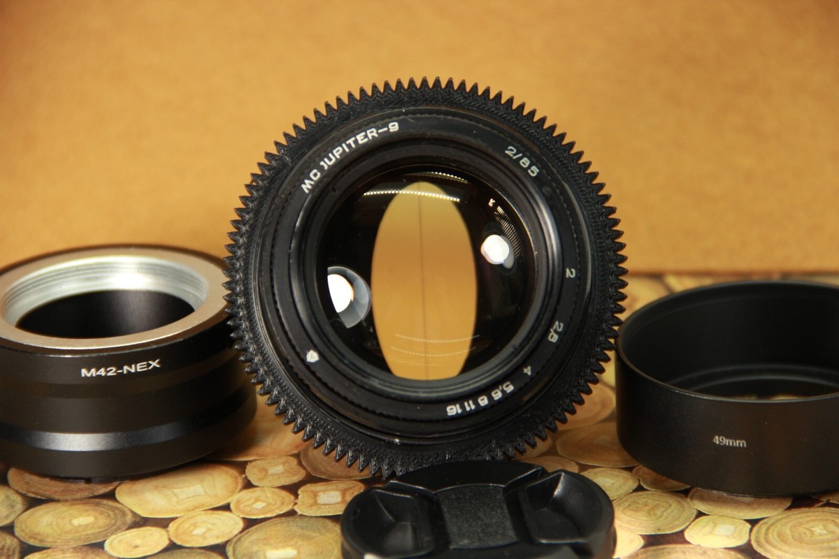 JUPITER-9 85mm f/2 Soviet lens ANAMORPHIC Cine mod lens, M42 Sony