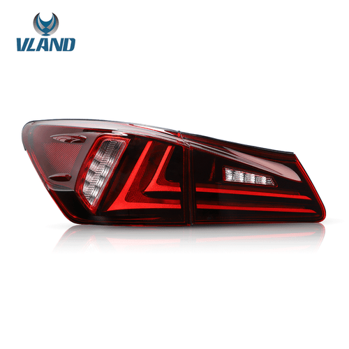 VLAND PAIR LED Tail Lights For 2006-2013 Lexus First Gen IS250 350 ISF Sedan Set - Picture 2 of 11