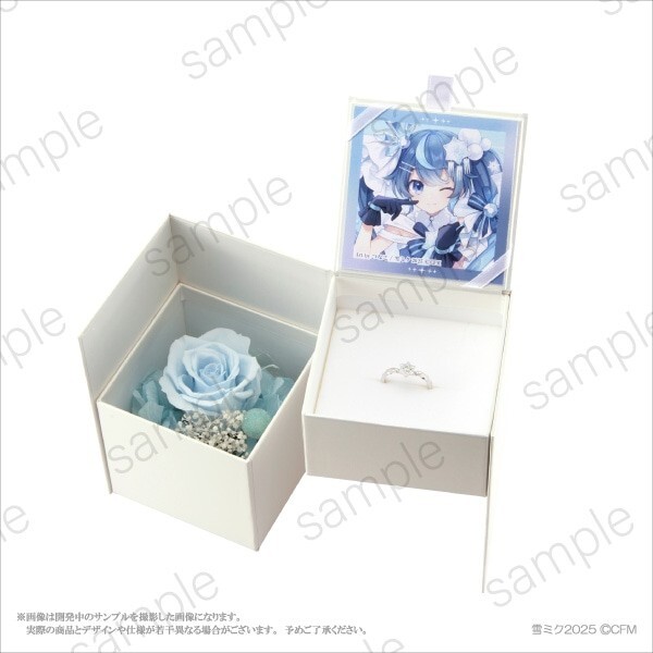 Hatsune Miku SNOW MIKU 2025 Ring & Jewelry Case Set japan