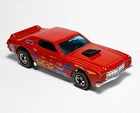 Vintage Hot Wheels Flying Colors Redline #7647 Ford Torino Stocker in Red