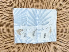 NEW Serena & Lily Island Palm Percale Euro Pillow Sham-Sky Blue