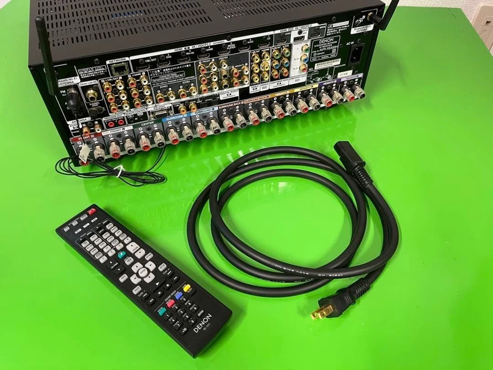 DENON AVR-X6300H 11.2 Channel 140W 4K HOME THEATER RECEIVER Black Tested - Image 4 of 4