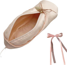 Ballet Dance Shoe Makeup Bag for Little Girls, Ballerina Slipper Makeup Pouch Ba