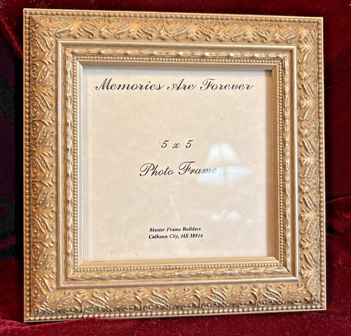 Gold Wooden 5"x5" Frame by Memories Are Forever