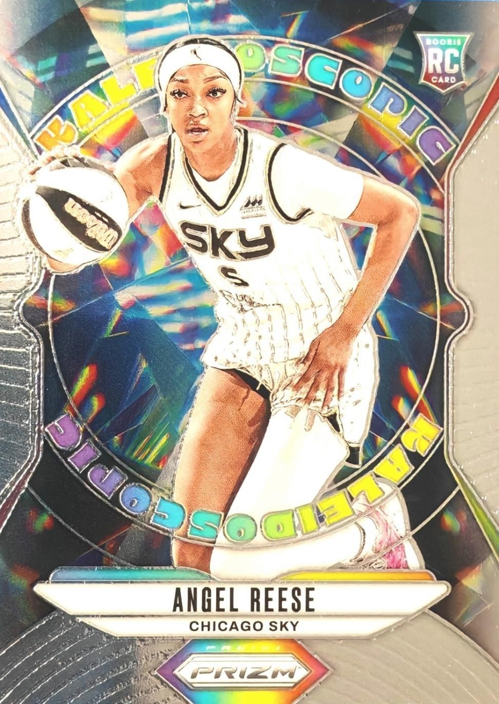 Angel Reese #1 Basketball Cards 2024 Panini Prizm WNBA Kaleidoscopic trading card — raw and PSA graded price guide