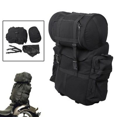 Sissy T Bar Travel Luggage Bags Set For Harley Softail FLSTN Dyna Fat Bob FXDF