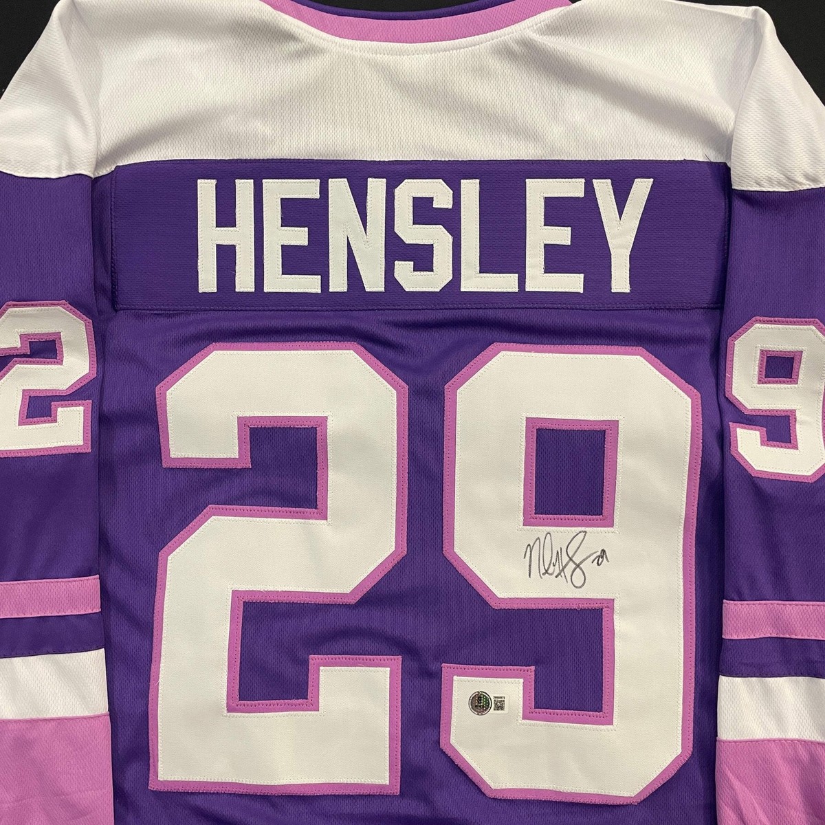 Nicole Hensley Autographed Purple Pro-Style Jersey Minnesota Frost