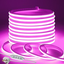 220V COB Neon LED Strip Selfadhesive Tape Lights Dimmer Flexible Neon Lamp IP65