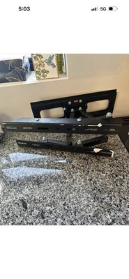 Black Full Motion Articulating TV Wall Mount Bracket w/ Hardware Screws