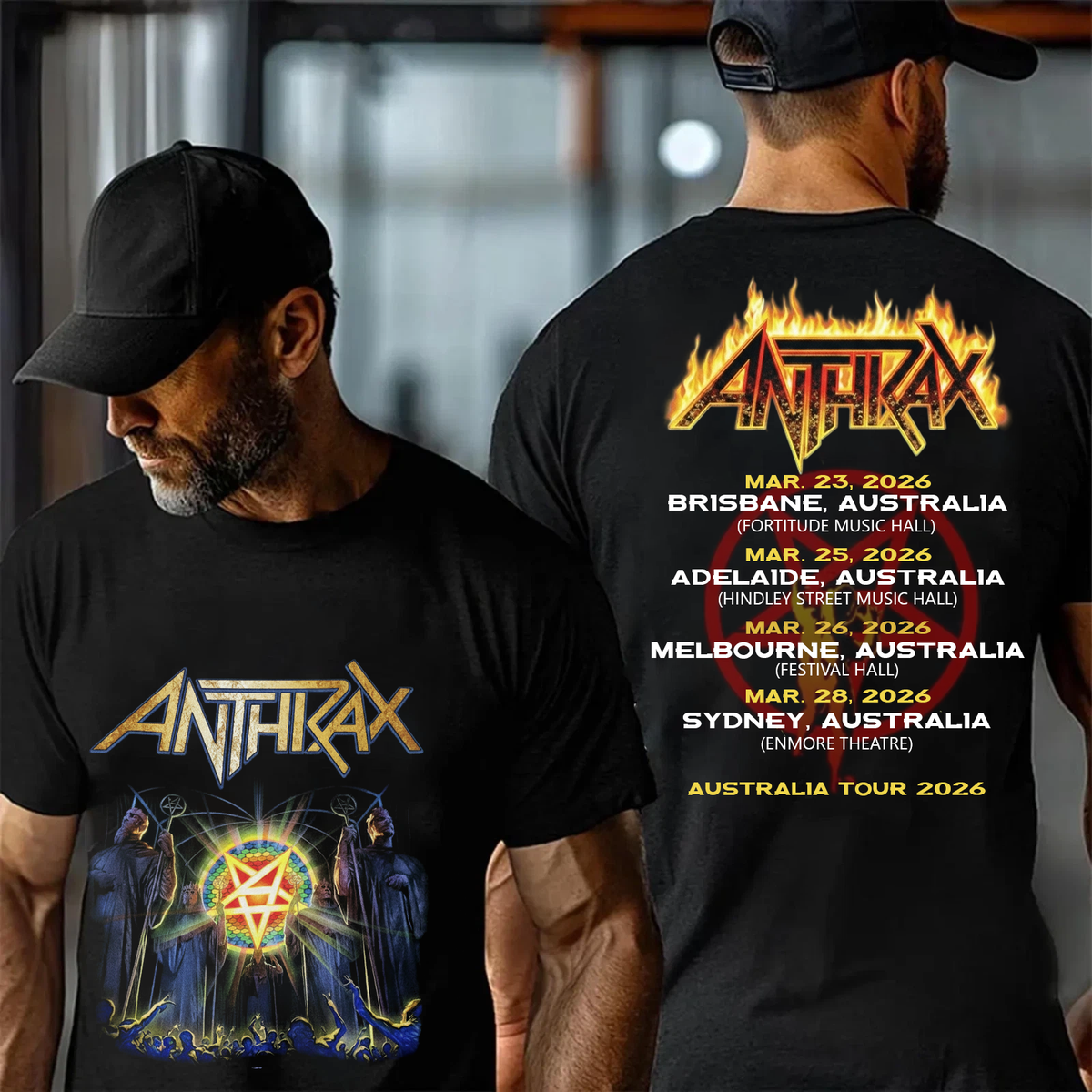 Anthrax Band Tour Australia 2026 Tshirt | eBay Australia
