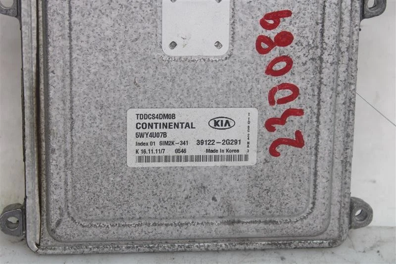 ECU ECM компьютер Kia Forte 2011 11 2012 12 391222G291 1247809 - Изображение 2 из 4