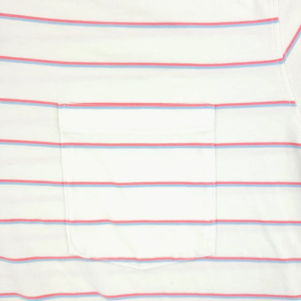 Sudadera con Capucha Calv Head Azul Para Hombre Mediana Blanca Rosa Rayas Henley Bolsillo Pullover Foto 4 de 4