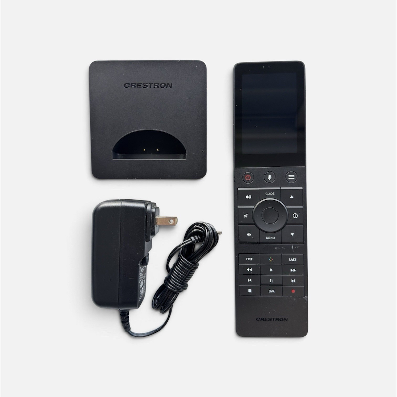 Crestron TSR-310 Touch Screen WiFi Remote + OEM Dock Station + OEM AC Charger