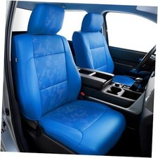 Leather Seat Covers Fit for Tundra 2022-2026 Camo Blue  Full Sets  CrewMax