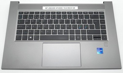 HP ZBook Studio 15,6 G8 Palmrest Tastatur Touchpad ohne Bottom Cover QWERTY