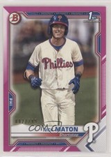 2021 Bowman Prospects Fuchsia Border 82/299 Nick Maton #BP-5 9hx