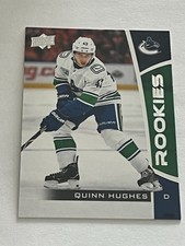 2019-20 Upper Deck Rookie Box Set Quinn Hughes Vancouver Canucks RC NM #14