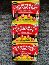 MrFizz CO2 Beverage Chargers 8g 30 Cartridges (3 Boxes) Seltzer Beer Carbonation
