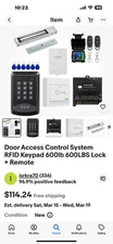 Door Access Control System RFID Keypad 600lb 600LBS Lock + Remote 