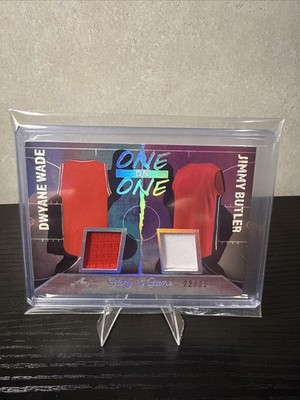 2025 Leaf Glory of the Game Dwyane Wade & Jimmy Butler Dual Patch One on One /25