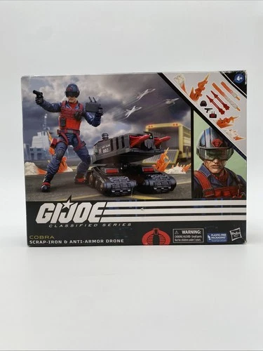 GI Joe Classified Scrap-Iron & Anti-Armor Drone Cobra #74 Hasbro 6” Figure