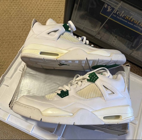 Nike Air Jordan 4 Classic Green 2004 308497-101 White Chrome Size 15 OG RARE VTG