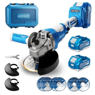 21V Cordless Brushless Angle Grinder, 12000 RPM, Compatible with 4-1/2'' to 5''...