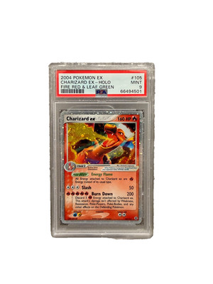 Pokemon - 2004 Ex Fire Red & Leaf Green #105 Charizard EX HOLO - PSA 9 ENG