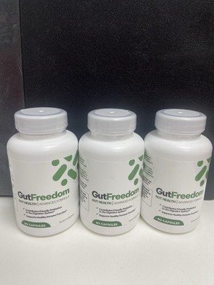 Gut Freedom Probiotic Dietary Supplement 180 Capsules , Pack of 3
