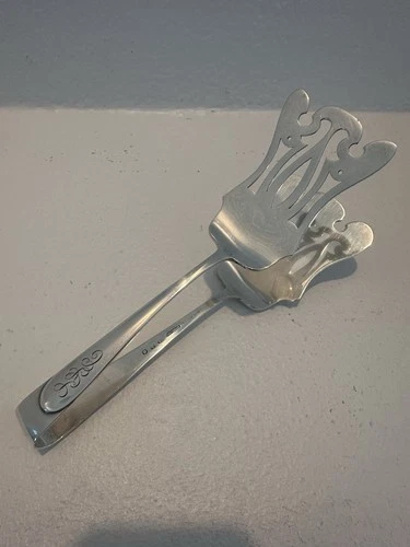 Dolly Madison by Gorham large Asparagus Tongs 8.75",  Sterling Silver