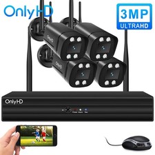 3MP HD Wireless CCTV System 4CH NVR Home Outdoor Security IP Camera IR Motion