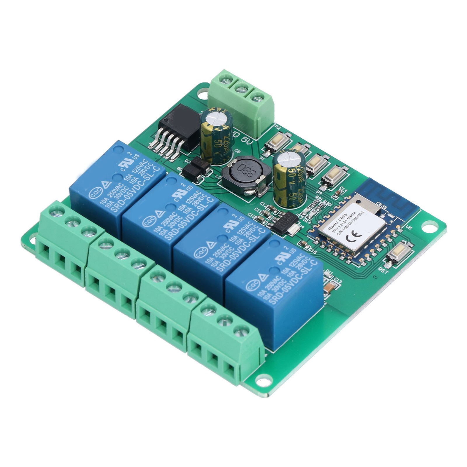 WiFi Remote Relay Module APP Control Relays Modules DC5V 7-28V Input 3200W For