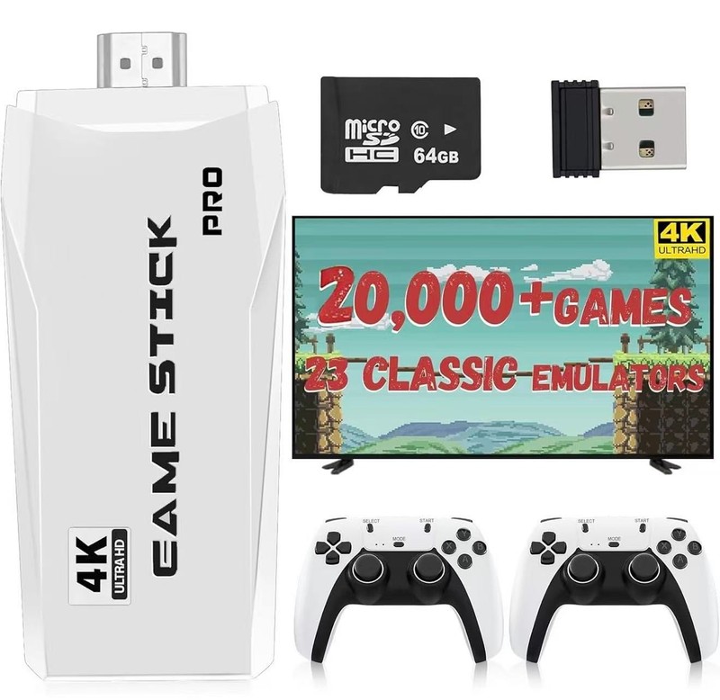 New Retro Game Console, Classic Video Games with 4K HDMI, 20,000+ Games and 23 E